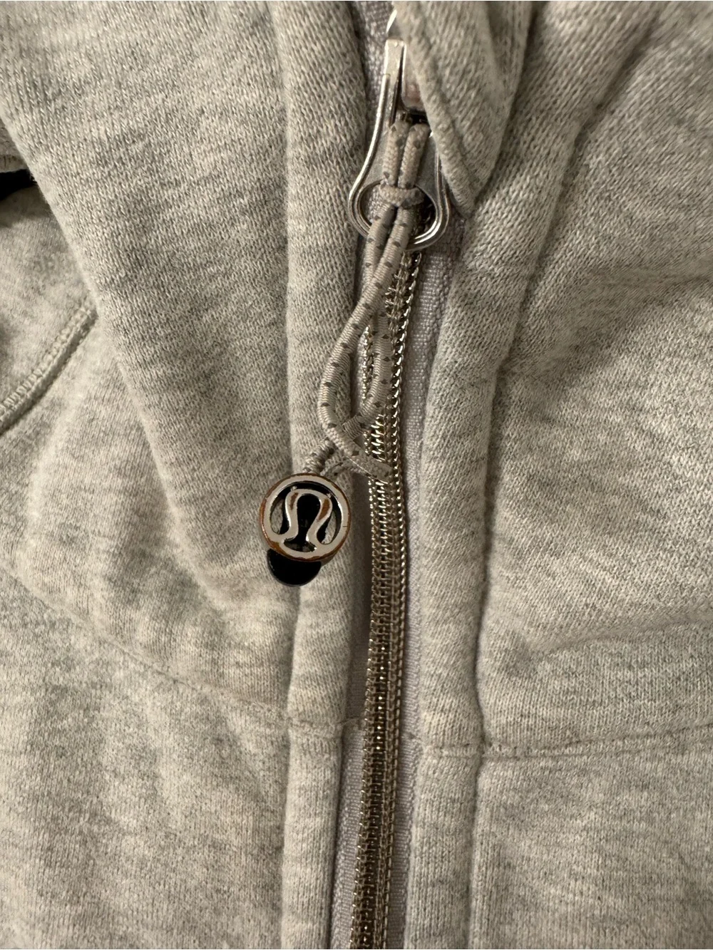 lululemon athletica Heather Gray Hooded Full-Zip Jacket